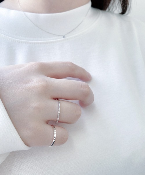 BLOOM（ブルーム）の「シルバー ダイヤカット リング ピンキーリング可 BLOOM/ブルーム（リング・レディース・シルバー・3号/11号/13号/15号/9号/5号/1号/7号）」の11枚目の写真