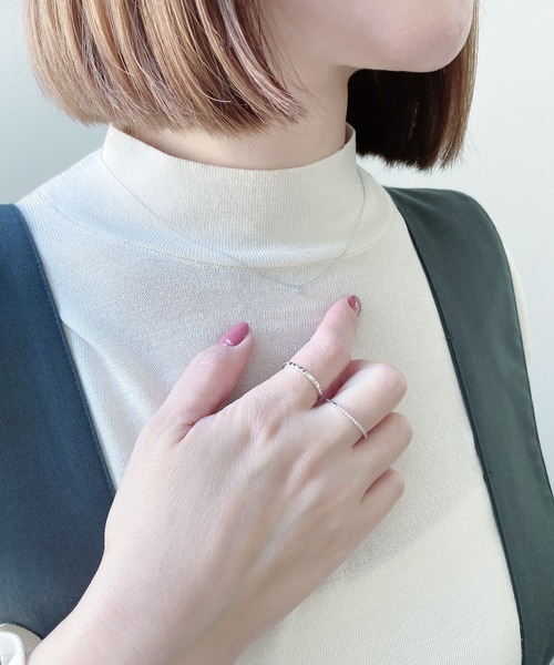 BLOOM（ブルーム）の「シルバー ダイヤカット リング ピンキーリング可 BLOOM/ブルーム（リング・レディース・シルバー・3号/11号/13号/15号/9号/5号/1号/7号）」の7枚目の写真