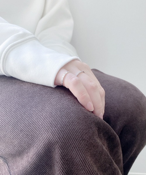 BLOOM（ブルーム）の「シルバー ダイヤカット リング ピンキーリング可 BLOOM/ブルーム（リング・レディース・シルバー・3号/11号/13号/15号/9号/5号/1号/7号）」の13枚目の写真