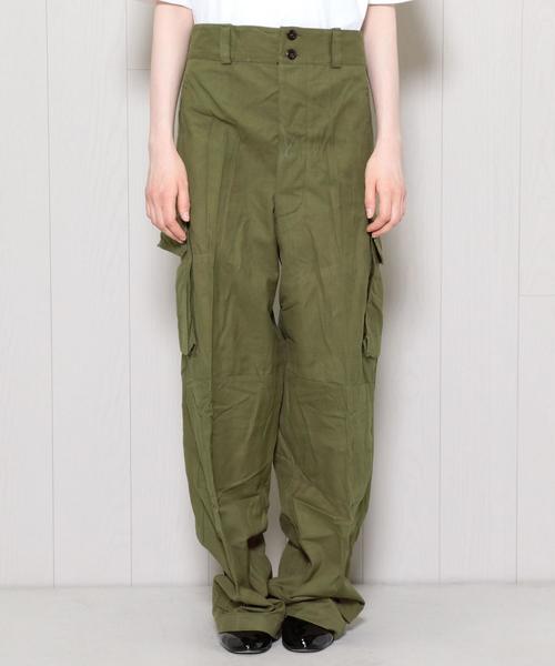 BEAUTY&YOUTH UNITED ARROWS（ビューティーアンドユースユナイテッドアローズ）の「＜DEAD STOCK＞FRENCH M 14M-47 PANTS/ﾊﾟﾝﾂ. ◆（その他パンツ・レディース・オリーブ・35）」の11枚目の写真