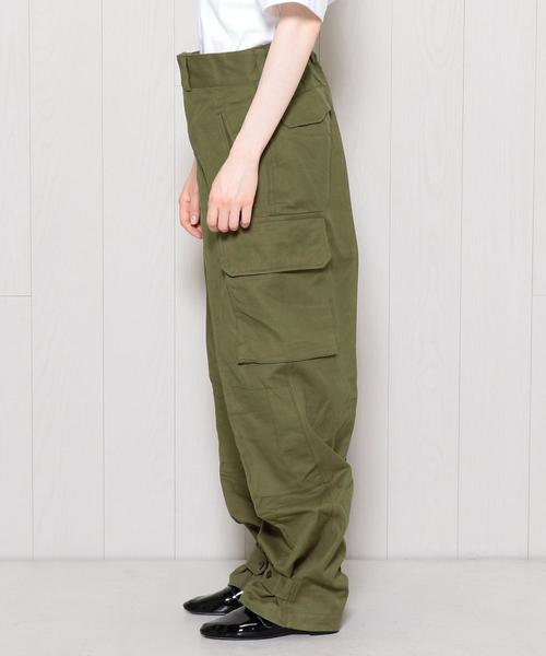 BEAUTY&YOUTH UNITED ARROWS（ビューティーアンドユースユナイテッドアローズ）の「＜DEAD STOCK＞FRENCH M 14M-47 PANTS/ﾊﾟﾝﾂ. ◆（その他パンツ・レディース・オリーブ・35）」の13枚目の写真