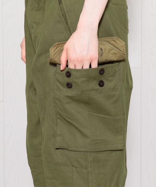 BEAUTY&YOUTH UNITED ARROWS（ビューティーアンドユースユナイテッドアローズ）の「＜DEAD STOCK＞FRENCH M 14M-47 PANTS/ﾊﾟﾝﾂ. ◆（その他パンツ・レディース・オリーブ・35）」の7枚目の写真