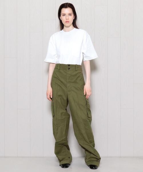 BEAUTY&YOUTH UNITED ARROWS（ビューティーアンドユースユナイテッドアローズ）の「＜DEAD STOCK＞FRENCH M 14M-47 PANTS/ﾊﾟﾝﾂ. ◆（その他パンツ・レディース・オリーブ・35）」の9枚目の写真
