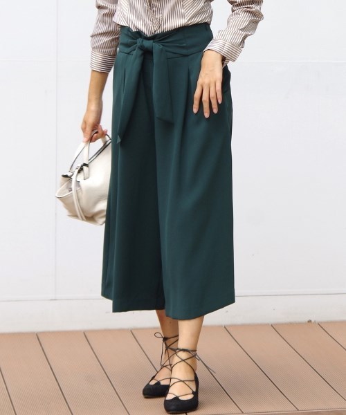 NARACAMICIE(ナラカミーチェ)の「ダブルクロスガウチョ(その他パンツ・レディース・イエロー/ブラック/カーキ・MEDIUM/SMALL/LARGE)」の2枚目の写真