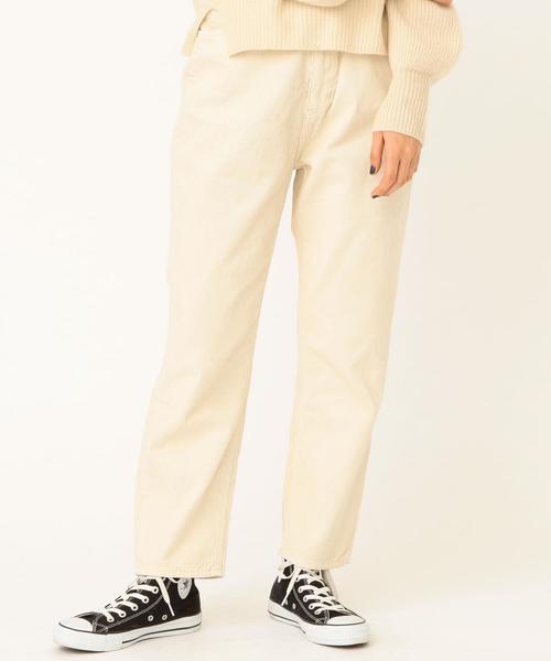 Another Edition（アナザーエディション）の「コーデュロイテーパードパンツ（その他パンツ・レディース・ブラウン/オフホワイト/オレンジ・SMALL/MEDIUM）」の2枚目の写真