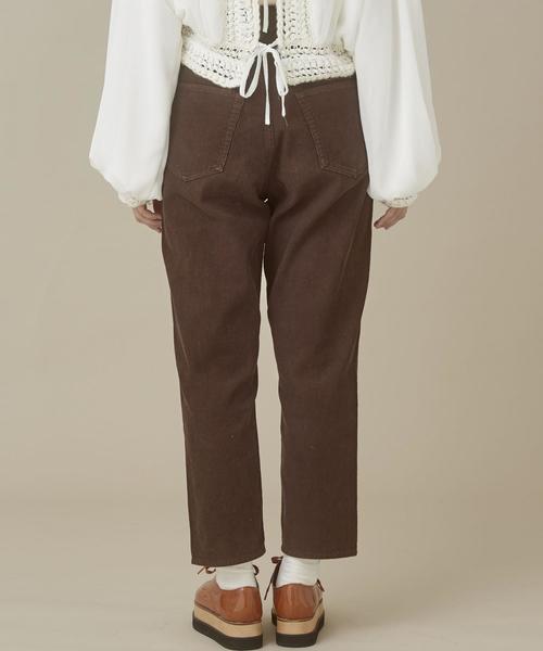 Another Edition（アナザーエディション）の「コーデュロイテーパードパンツ（その他パンツ・レディース・ブラウン/オフホワイト/オレンジ・SMALL/MEDIUM）」の4枚目の写真