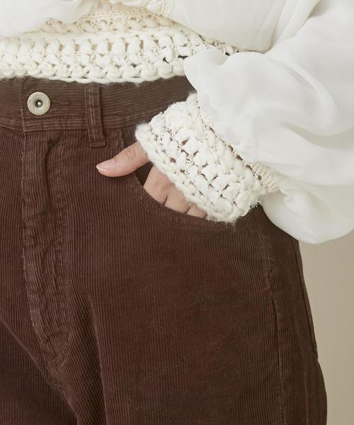 Another Edition（アナザーエディション）の「コーデュロイテーパードパンツ（その他パンツ・レディース・ブラウン/オフホワイト/オレンジ・SMALL/MEDIUM）」の9枚目の写真