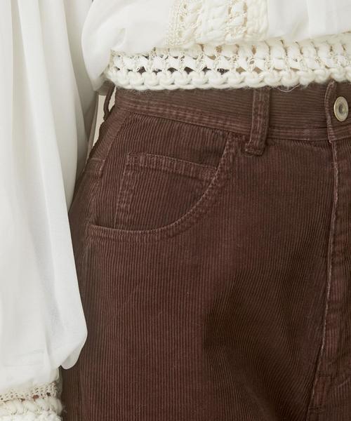Another Edition（アナザーエディション）の「コーデュロイテーパードパンツ（その他パンツ・レディース・ブラウン/オフホワイト/オレンジ・SMALL/MEDIUM）」の10枚目の写真