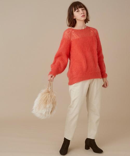 Another Edition（アナザーエディション）の「コーデュロイテーパードパンツ（その他パンツ・レディース・ブラウン/オフホワイト/オレンジ・SMALL/MEDIUM）」の17枚目の写真