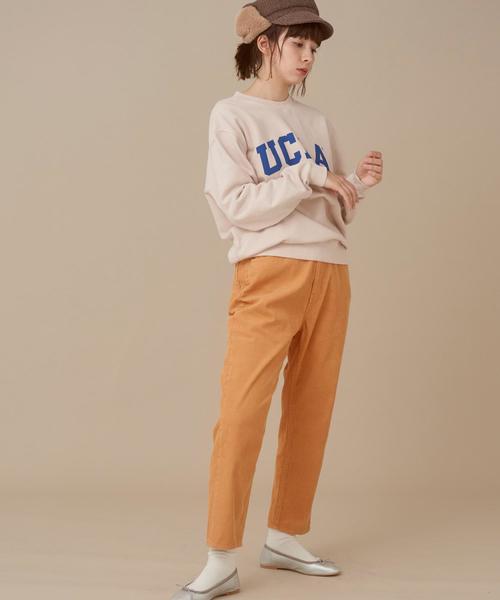 Another Edition（アナザーエディション）の「コーデュロイテーパードパンツ（その他パンツ・レディース・ブラウン/オフホワイト/オレンジ・SMALL/MEDIUM）」の19枚目の写真