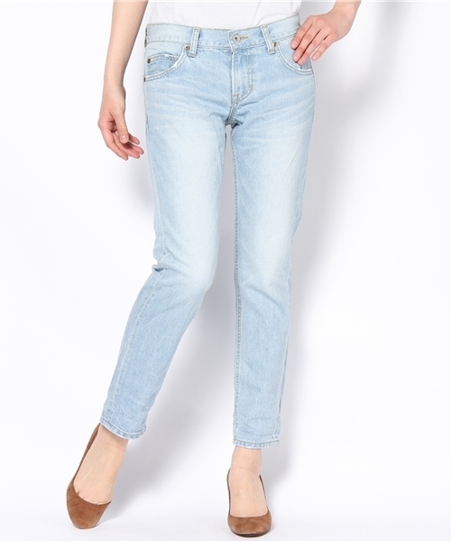 Another Edition（アナザーエディション）の「AE SLIM BOYS DNM Ⅱ（デニムパンツ・レディース・コバルトブルー/ライトブルー/オフホワイト・SMALL/MEDIUM）」の2枚目の写真