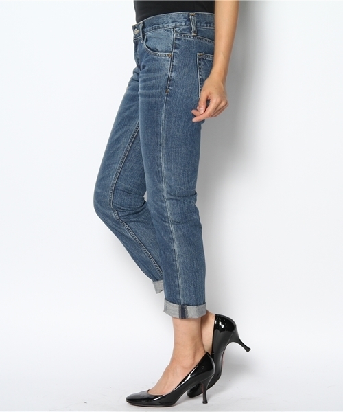 Another Edition（アナザーエディション）の「AE SLIM BOYS DNM Ⅱ（デニムパンツ・レディース・コバルトブルー/ライトブルー/オフホワイト・SMALL/MEDIUM）」の9枚目の写真