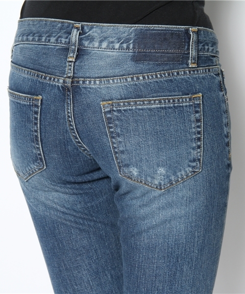 Another Edition（アナザーエディション）の「AE SLIM BOYS DNM Ⅱ（デニムパンツ・レディース・コバルトブルー/ライトブルー/オフホワイト・SMALL/MEDIUM）」の4枚目の写真