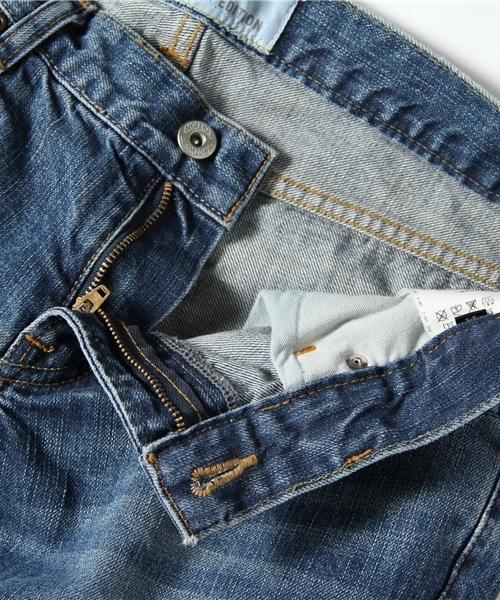 Another Edition（アナザーエディション）の「AE SLIM BOYS DNM Ⅱ（デニムパンツ・レディース・コバルトブルー/ライトブルー/オフホワイト・SMALL/MEDIUM）」の6枚目の写真