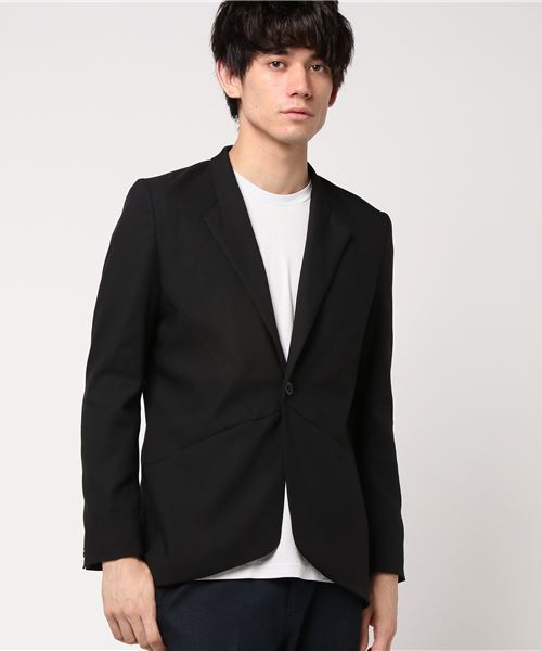 Semantic Design セマンティックデザイン の セマンティックデザイン Semantic Design ストレッチ切替スタンドラベルジャケット スーツジャケット Wear
