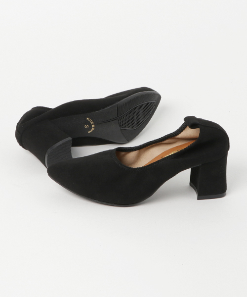 salle de bal(サルデバル)の「ギャザーパンプス(パンプス・レディース・ベージュ/ブラック・M/S/L)」の4枚目の写真