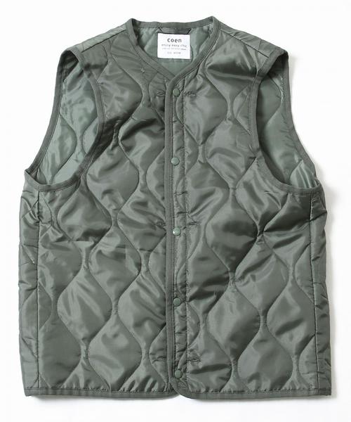 coen（コーエン）の「3WAYモールスキンショールカラーコート(ライナー付き)（ステンカラーコート・メンズ・ベージュ/ネイビー・SMALL/MEDIUM/LARGE/X-LARGE）」の20枚目の写真
