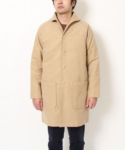 coen（コーエン）の「3WAYモールスキンショールカラーコート(ライナー付き)（ステンカラーコート・メンズ・ベージュ/ネイビー・SMALL/MEDIUM/LARGE/X-LARGE）」の22枚目の写真