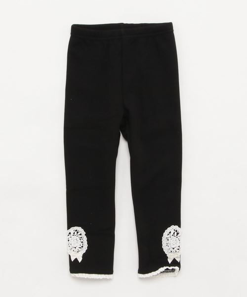 Catherine Cottage（キャサリンコテージ）の「レースモチーフ 裏起毛レギンス（レギンス/スパッツ・キッズ・ブルー系その他2/グレー系その他4/ブラック/グレー系その他3/パープル系その他2/チャコールグレー/ホワイト系その他2/グレー系その他7/ネイビー/ブルー系その他/ブルー系その他7/ブラック系その他2/ライラック/グレー/グレー系その他2/ピンク系その他2/パープル系その他6/パープル系その他/ピンク系その他/ホワイト/ブルー系その他5/ブルー系その他6/グレー系その他5/グレー系その他6/ブラック系その他3/ピンク系その他3/パープル系その他3/パープル系その他7/ブルー系その他3/レッド系その他3/レッド系その他2/ブルー系その他4・100/120/140/110/130/90/150）」の4枚目の写真