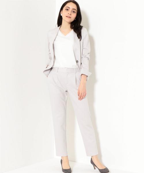 green label relaxing（グリーンレーベルリラクシング）の「[洗濯可能/モックロディ] ◆D P/L テーパードパンツ ◆（その他パンツ・レディース・ライトグレー/ネイビー・46/38/42/40/34/36/44）」の16枚目の写真