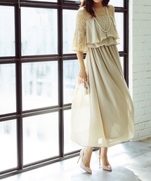 RUIRUE BOUTIQUE（ルイルエブティック）の「レーススリーブロングワンピース結婚式 お呼ばれ パーティー ドレス（ドレス・レディース）」