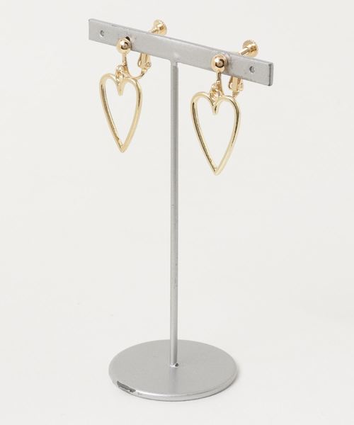 Fun & Daily（ファンアンドデイリー）の「F&D : ワンハートイヤリング（イヤリング・レディース・ゴールド・FREE）」の3枚目の写真