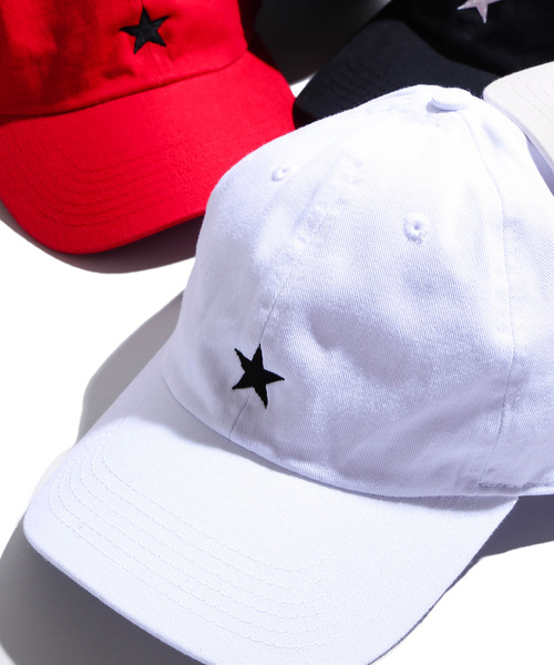 newhattan（ニューハッタン）の「WEGO/スター刺繍LOWキャップ（キャップ・メンズ・ホワイト/ブラック/ベージュ/ネイビー/レッド・FREE）」の2枚目の写真