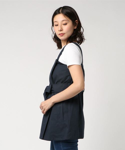 トップス CLANE TRENCH DETAIL BUSTIER TRENCH DETAIL BUSTIER(1 BLACK): CLANE: WOMENS｜ STUDIOUS