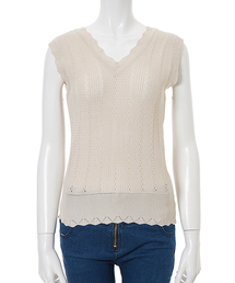 fifth | デザインVネックサマーニット(ニット/セーター)