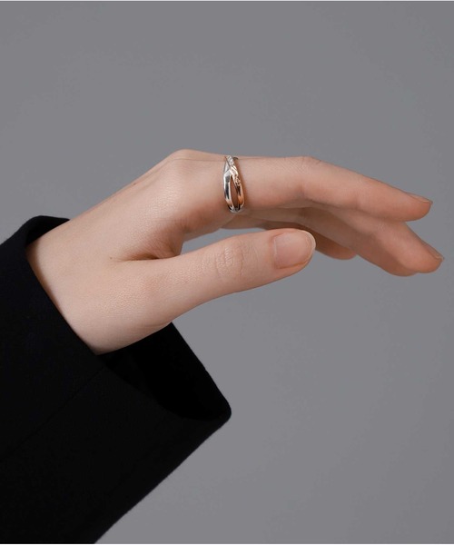 LION HEART(ライオンハート)の「“HAWAIIAN”ブルームクロスペアリング/シルバー925【LION HEART / ライオンハート】(リング・メンズ・ピンクゴールド/ブラック・#13/#11/#9/#15/#17/#21/#19/#7)」の14枚目の写真