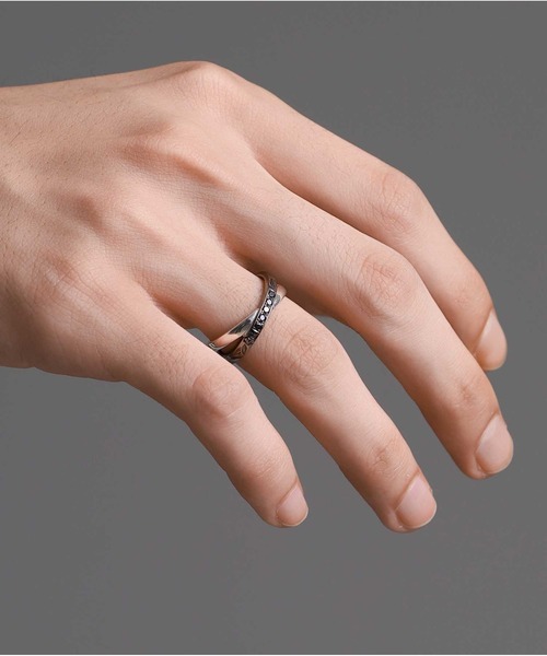 LION HEART(ライオンハート)の「“HAWAIIAN”ブルームクロスペアリング/シルバー925【LION HEART / ライオンハート】(リング・メンズ・ピンクゴールド/ブラック・#13/#11/#9/#15/#17/#21/#19/#7)」の22枚目の写真