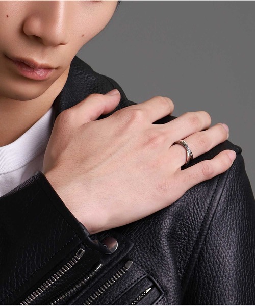 LION HEART(ライオンハート)の「“HAWAIIAN”ブルームクロスペアリング/シルバー925【LION HEART / ライオンハート】(リング・メンズ・ピンクゴールド/ブラック・#13/#11/#9/#15/#17/#21/#19/#7)」の18枚目の写真