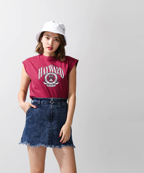 WEGO（ウィゴー）の「WEGO/カットオフタイトデニムスカパン（デニムスカート・レディース・インディゴブルー/ダークインディゴブルー/ブルー系その他・FREE）」の9枚目の写真