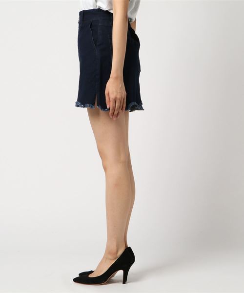 WEGO（ウィゴー）の「WEGO/カットオフタイトデニムスカパン（デニムスカート・レディース・インディゴブルー/ダークインディゴブルー/ブルー系その他・FREE）」の11枚目の写真