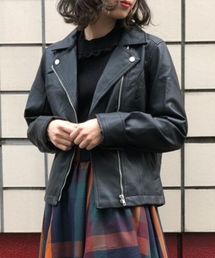 tiptop | フェイクレザーライダースジャケット(ライダースジャケット)