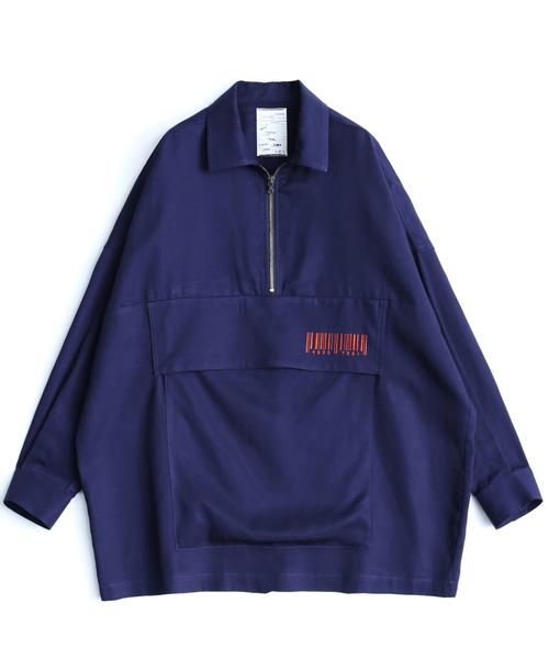 SHAREEF(シャリーフ)の「HALF ZIP SHIRTS(シャツ/ブラウス・メンズ・ホワイト/ブラック/モカ/ネイビー・1/2/3)」の5枚目の写真