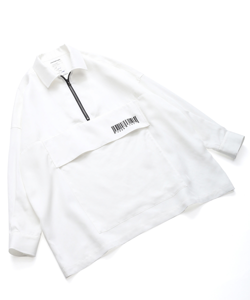 SHAREEF(シャリーフ)の「HALF ZIP SHIRTS(シャツ/ブラウス・メンズ・ホワイト/ブラック/モカ/ネイビー・1/2/3)」の16枚目の写真