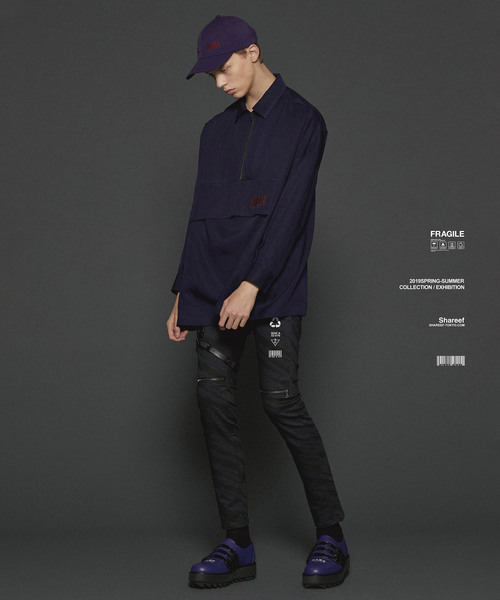 SHAREEF(シャリーフ)の「HALF ZIP SHIRTS(シャツ/ブラウス・メンズ・ホワイト/ブラック/モカ/ネイビー・1/2/3)」の19枚目の写真