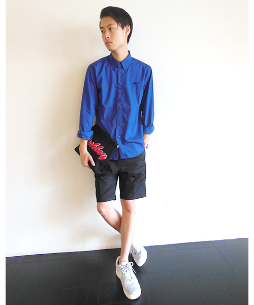 WHO'S WHO gallery（フーズフーギャラリー）の「【期間限定セール】【BOY MAN】ローンボタンダウンシャツ（シャツ/ブラウス・メンズ・グレー/ブルー/ブラック/ホワイト/ワインレッド・SMALL/MEDIUM/LARGE）」の14枚目の写真