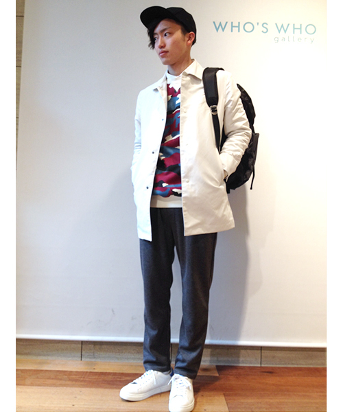 WHO'S WHO gallery（フーズフーギャラリー）の「【期間限定セール】【BOY MAN】ローンボタンダウンシャツ（シャツ/ブラウス・メンズ・グレー/ブルー/ブラック/ホワイト/ワインレッド・SMALL/MEDIUM/LARGE）」の19枚目の写真