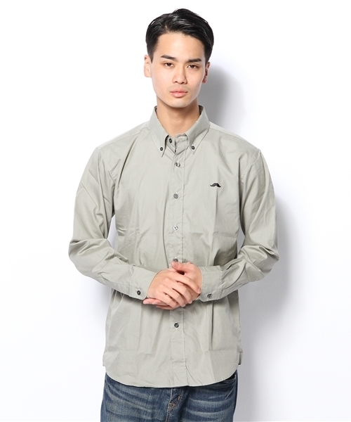 WHO'S WHO gallery（フーズフーギャラリー）の「【期間限定セール】【BOY MAN】ローンボタンダウンシャツ（シャツ/ブラウス・メンズ・グレー/ブルー/ブラック/ホワイト/ワインレッド・SMALL/MEDIUM/LARGE）」の5枚目の写真