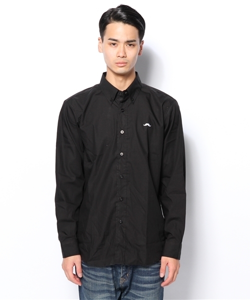 WHO'S WHO gallery（フーズフーギャラリー）の「【期間限定セール】【BOY MAN】ローンボタンダウンシャツ（シャツ/ブラウス・メンズ・グレー/ブルー/ブラック/ホワイト/ワインレッド・SMALL/MEDIUM/LARGE）」の6枚目の写真