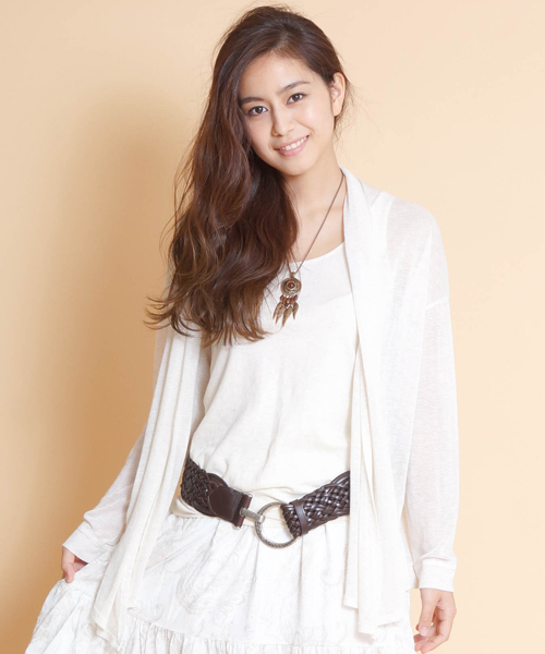 goa（ゴア）の「ひっかけ編みベルト（ベルト・レディース・アイボリー/ブラック/ブラウン/キャメル・FREE）」の3枚目の写真