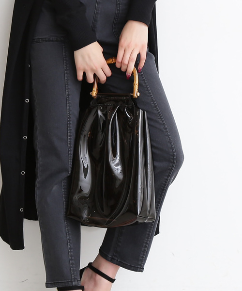 FREE'S MART(フリーズマート)の「ビッグバンブートート(トートバッグ・レディース・ホワイト/ブラック/ブラウン・フリ-)」の3枚目の写真