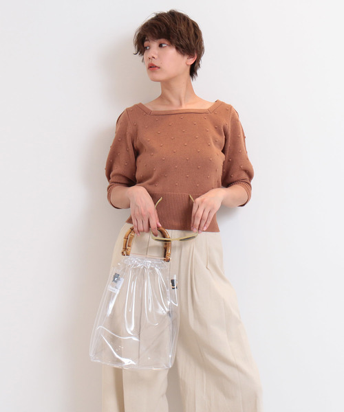 FREE'S MART(フリーズマート)の「ビッグバンブートート(トートバッグ・レディース・ホワイト/ブラック/ブラウン・フリ-)」の11枚目の写真