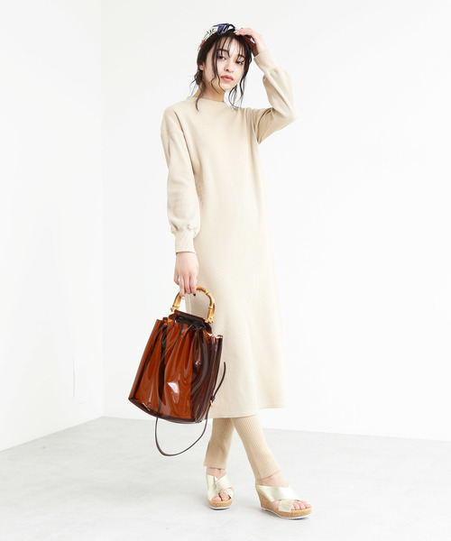 FREE'S MART(フリーズマート)の「ビッグバンブートート(トートバッグ・レディース・ホワイト/ブラック/ブラウン・フリ-)」の18枚目の写真