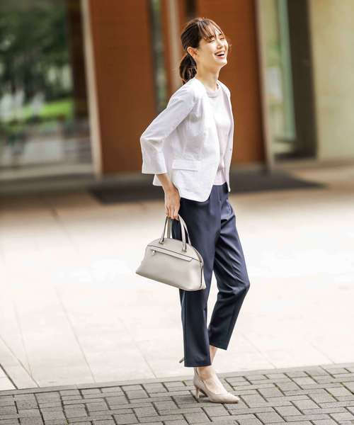 12Twelve Agenda(トゥエルブ アジェンダ)の「ストレッチツイルテーパードパンツ(その他パンツ・レディース・ベージュ/ネイビー/カーキ・M)」の12枚目の写真