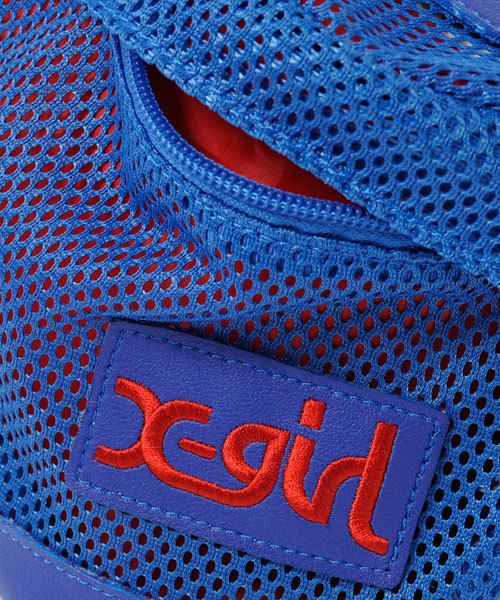 X-girl（エックスガール）の「MESH BODY BAG（ボディバッグ/ウエストポーチ・レディース・ホワイト/ブラック/オレンジ/ブルー・ONE SIZE）」の8枚目の写真
