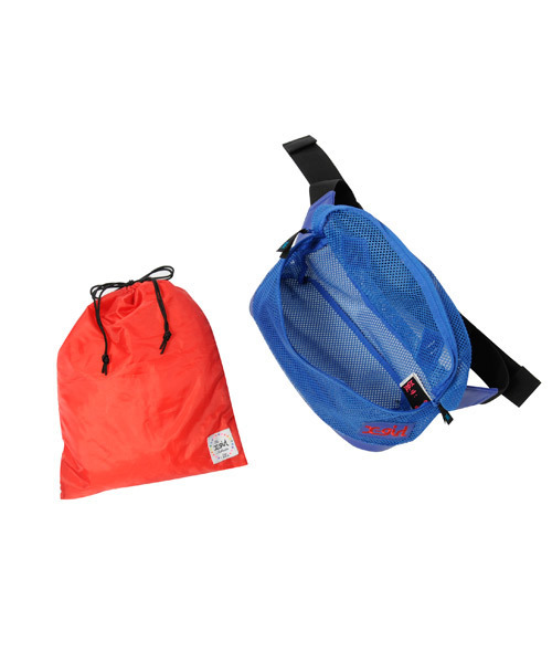 X-girl（エックスガール）の「MESH BODY BAG（ボディバッグ/ウエストポーチ・レディース・ホワイト/ブラック/オレンジ/ブルー・ONE SIZE）」の9枚目の写真