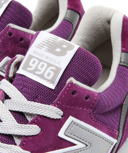 NEW BALANCE(ニューバランス)の「USA new balance M996 クラシックランニング ニューバランス メンズ(スニーカー・メンズ・グレー/パープル・26.5cm/27.5cm/26cm/27cm/28cm/24.5cm)」の7枚目の写真